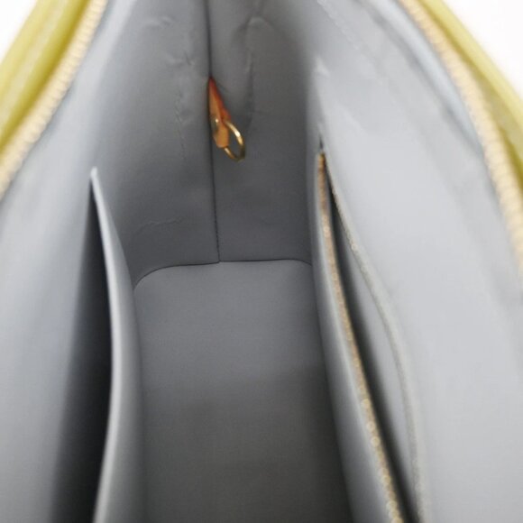 LOUIS VUITTON Monogram Vernis Houston Gris Hand Bag Green Spain M91053 31CA087 - Picture 12 of 15